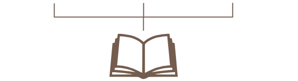 forquilla de tres puntes que s'uneixen en la imatge d'un llibre