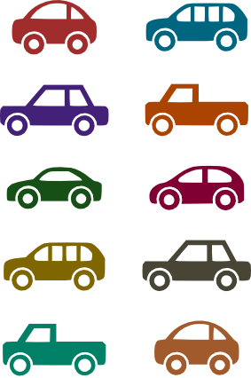 icones de diferents cotxes