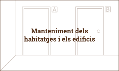 diapositiva amb el text: manteniment dels habitatges i els edificis