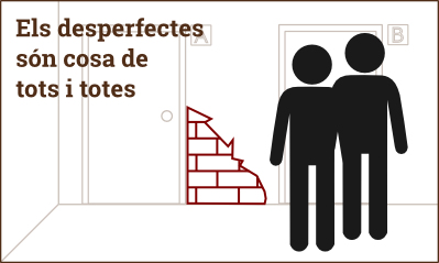 diapositiva amb el text: els desperfectes son cos de tots i totes