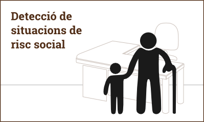 diapositiva amb el text detecció de les situacions de risc social