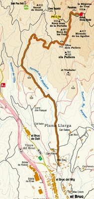 Mapa del itinerario