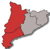 Mapa acolorit segons els resultats de la candidatura