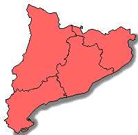 Mapa acolorit segons els resultats de la candidatura