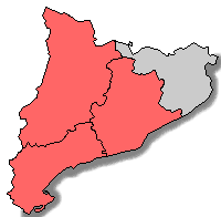 Mapa acolorit segons els resultats de la candidatura