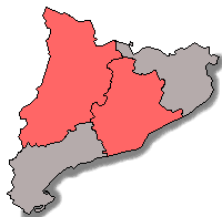 Mapa acolorit segons els resultats de la candidatura