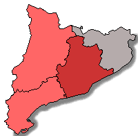 Mapa acolorit segons els resultats de la candidatura